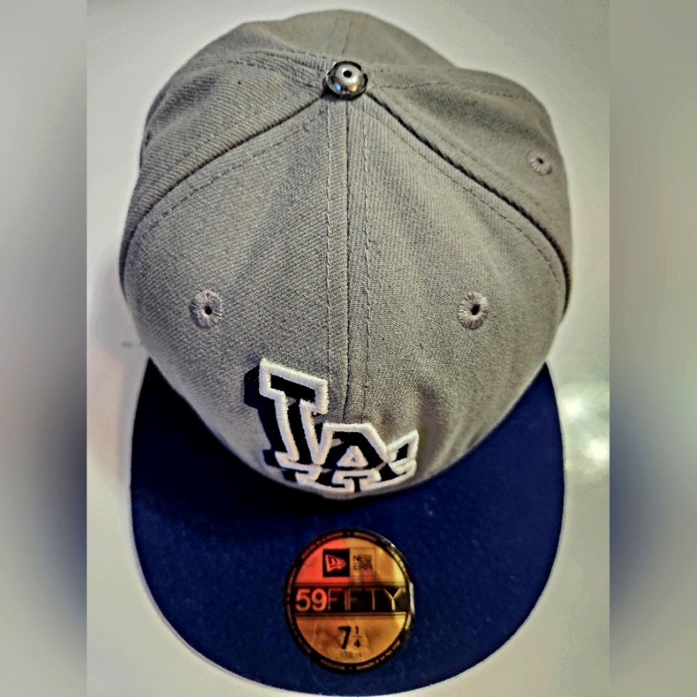 NWT Authentic New Era 59Fifty Cap MLB Los Angeles Dodgers Mens Hat 7 1/4